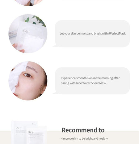 9wishes - Rice Water Sheet Mask, 25ml x 10 pcs, 370 g, 8809429957078