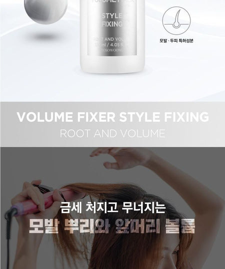 TOSOWOONG - Volume Fixer Style Fixing, 120ml, 300 g, 8809179106634