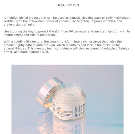 Dear, Klairs - Freshly Juiced Vitamin E Mask, 90ml, 181 g, 8809115024046