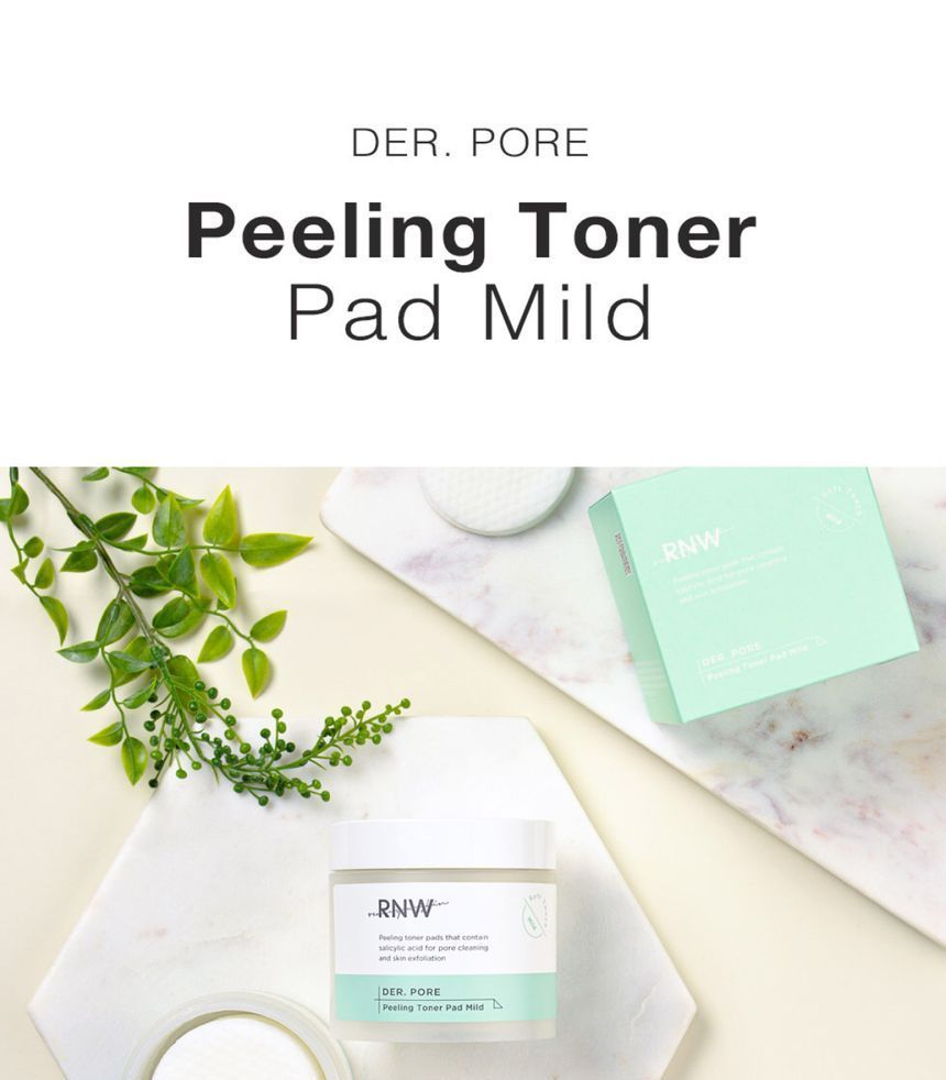 RNW - DER. PORE Peeling Toner Pad Mild, 60 pcs, 270 g, 8809635330634