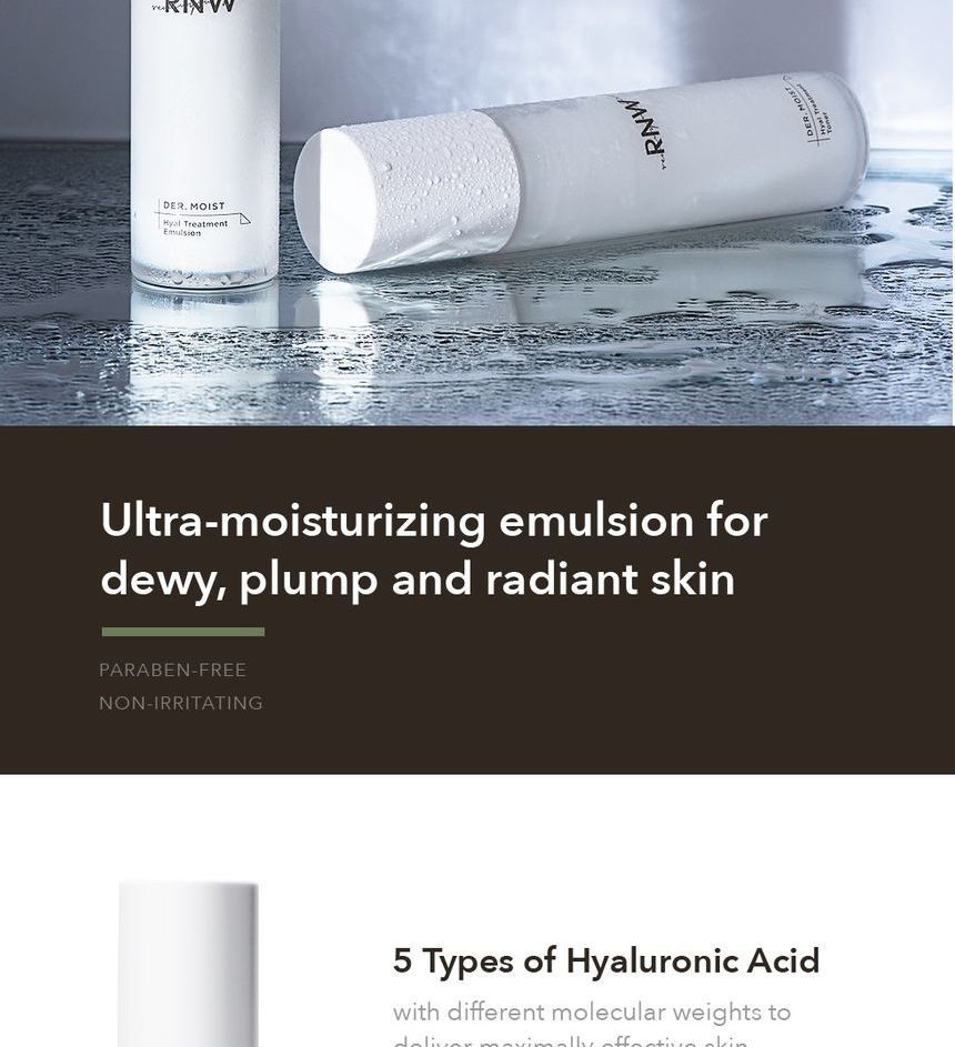 RNW - DER. MOIST Hyal Treatment Emulsion, 125ml, 241 g, 8809635330016