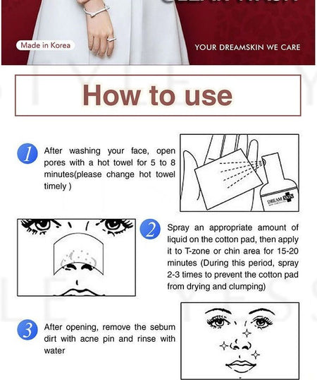 Dream Skin - Black Head Clear Spray Wash, 100ml, 128 g, 8809151588793