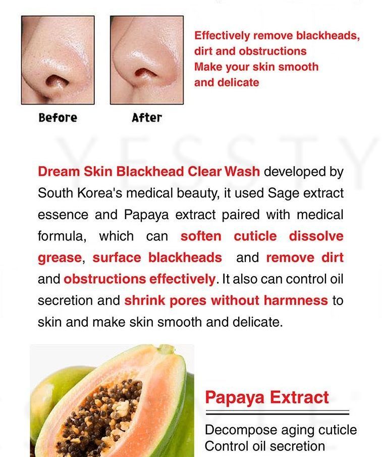 Dream Skin - Black Head Clear Spray Wash, 100ml, 128 g, 8809151588793