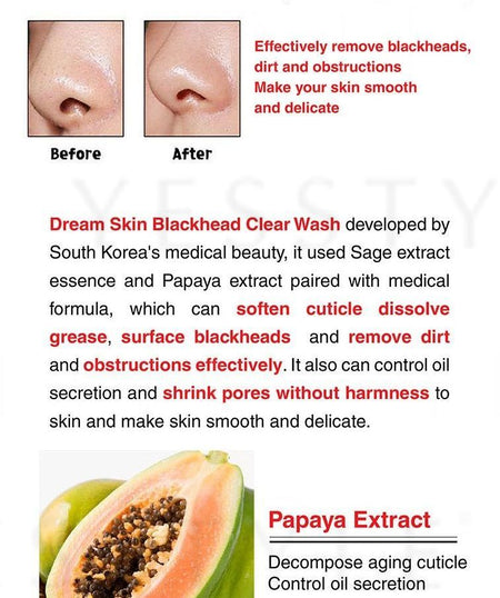 Dream Skin - Black Head Clear Spray Wash, 100ml, 128 g, 8809151588793