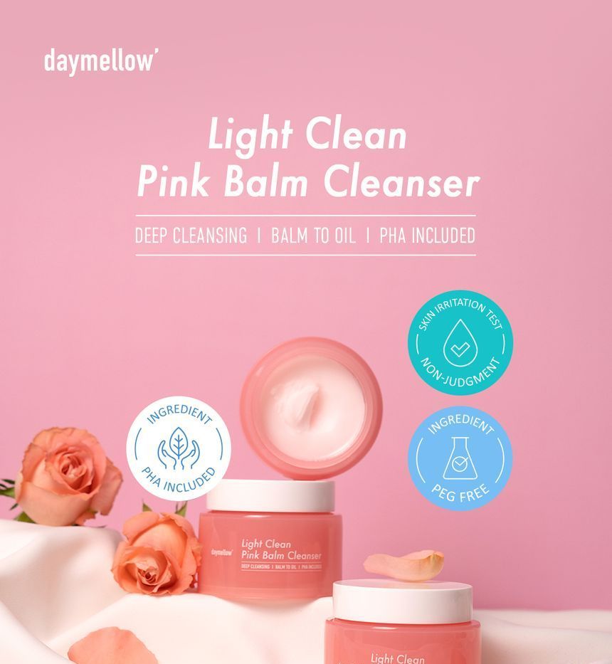 daymellow - Light Clean Pink Balm Cleanser, 90ml, 171 g, 8809608730812