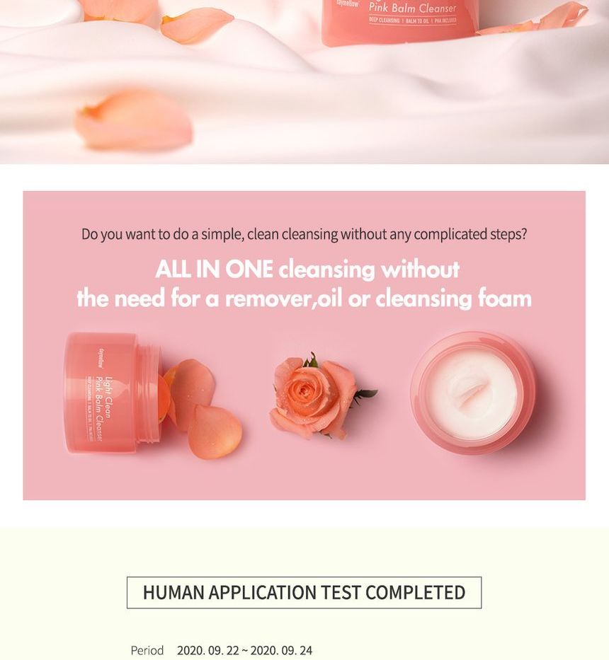 daymellow - Light Clean Pink Balm Cleanser, 90ml, 171 g, 8809608730812