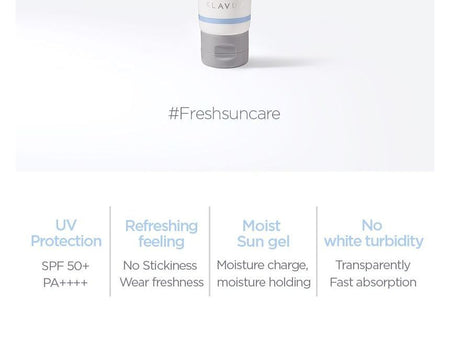 KLAVUU - UV Protection Fresh Sun Gel, 50ml, 71 g, 8809482363618