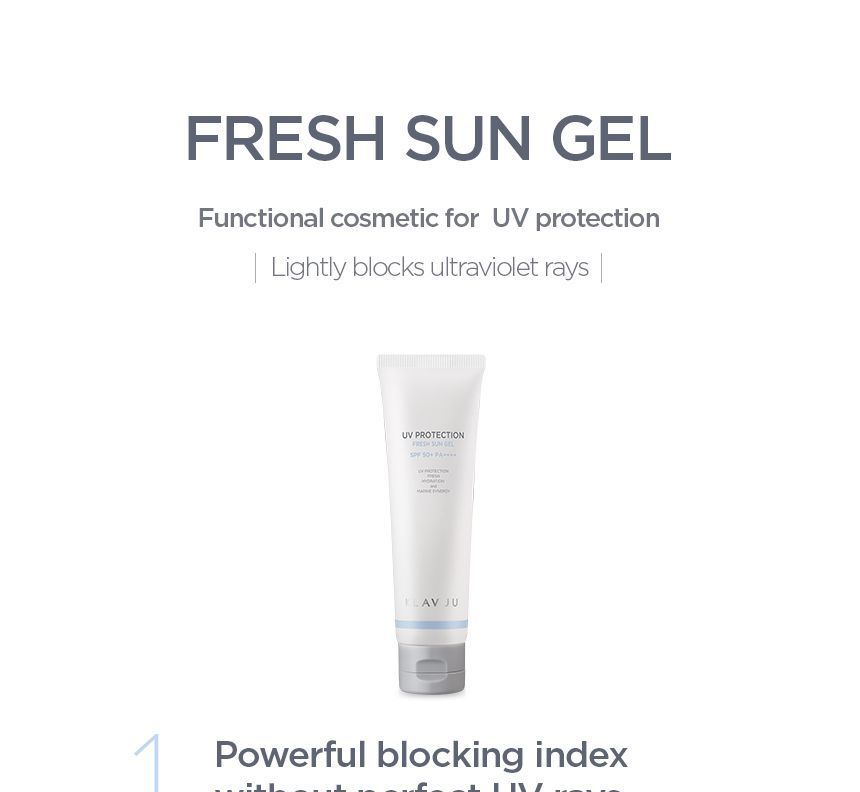 KLAVUU - UV Protection Fresh Sun Gel, 50ml, 71 g, 8809482363618