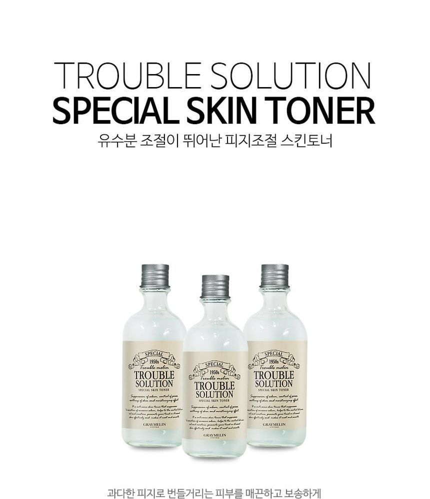 GRAYMELIN - Trouble Solution Special Skin Toner, 130ml, 307 g, 8809071361469