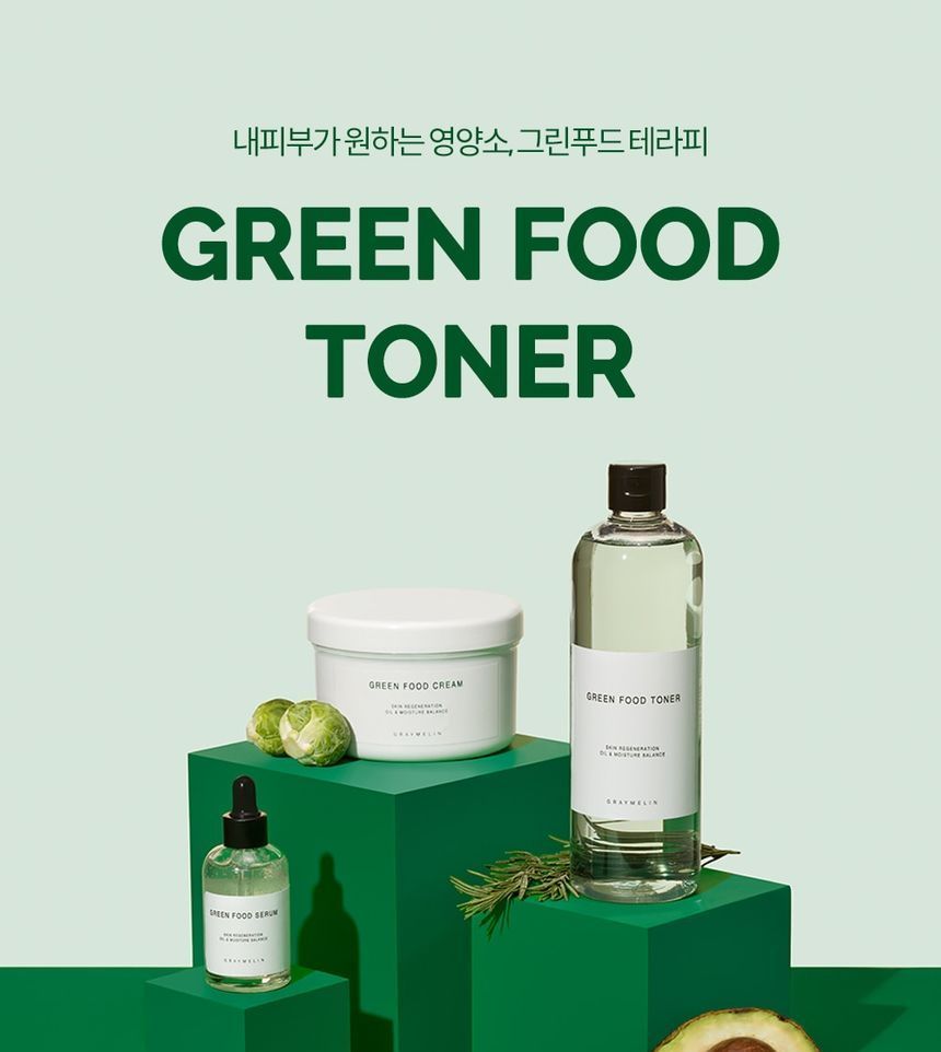 GRAYMELIN - Green Food Toner, 500ml, 549 g, 8809429957368