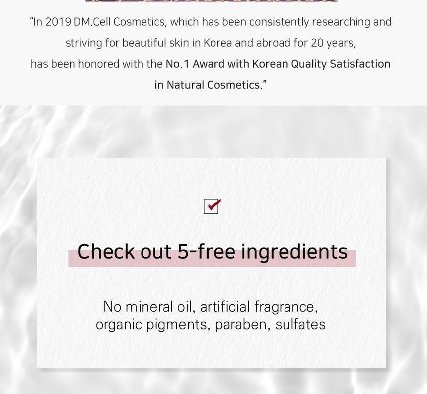 DM.Cell - BNP Aqua 3 Step Skin Renewal Mask Set, 5 pcs, 232 g, 8809130199095
