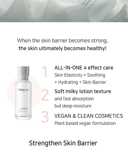 Muldream - Vegan Green Mild All In One Moisturizer, 110ml, 327 g, 8809443284051