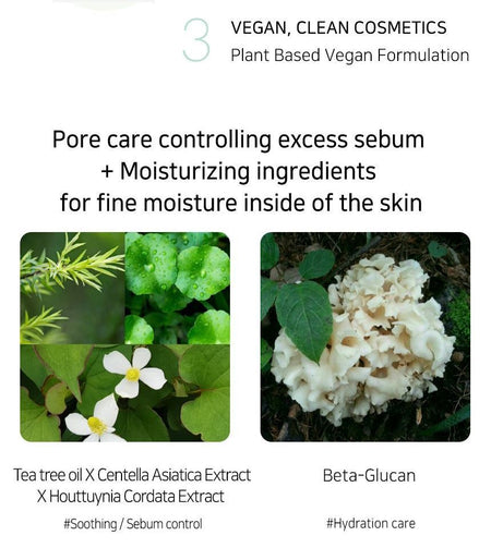 Muldream - Vegan Green Mild Tea Tree Pore Mask, 25ml x 1 pc, 32 g, 8809443284150