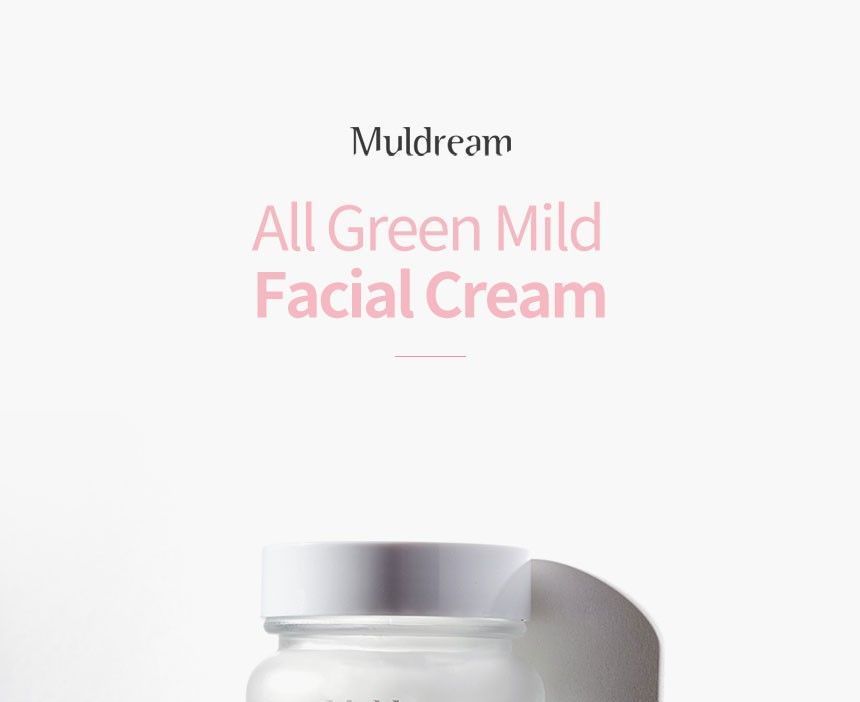 Muldream - All Green Mild Facial Cream, 60g, 226 g, 8809328355029