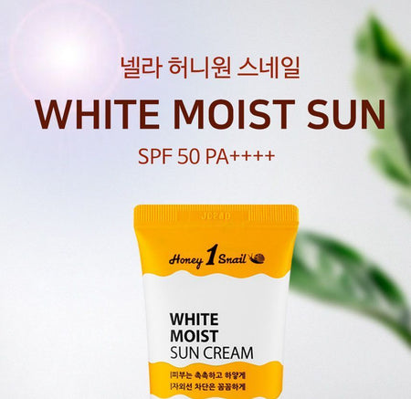 Nella - Honey 1 Snail White Moist Sun Cream, 50g, 72 g, 8809588580544
