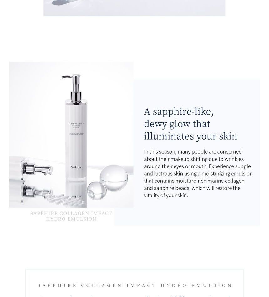 WellDerma - Sapphire Collagen Impact Hydro Emulsion, 100ml, 299 g, 8809502183899