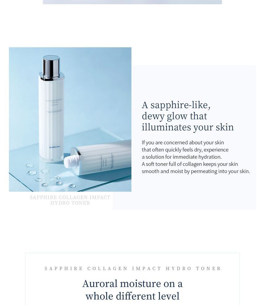 WellDerma - Sapphire Collagen Impact Hydro Toner, 100ml, 295 g, 8809502183882