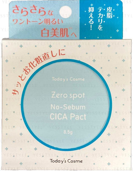 Today’s Cosme - Zero Spot No-Sebum CICA Pact, 8.5g, 59 g, 4560461862617