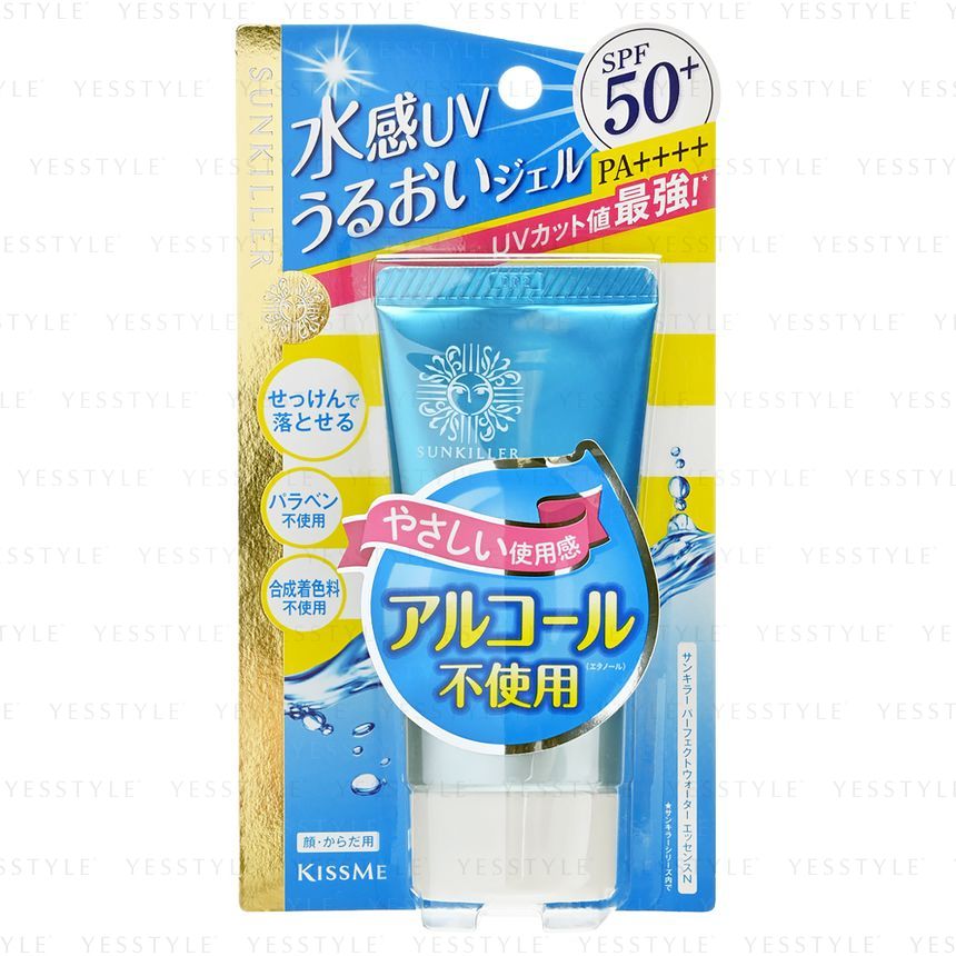 ISEHAN - Kiss Me Sunkiller Perfect Water Essence SPF 50+ PA++++, 50g, 80 g, 4901433072403