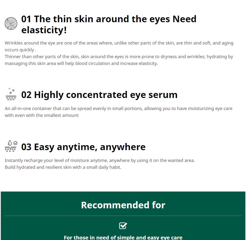 Farm Stay - Black Snail Premium Rolling Eye Serum, 25ml, 53 g, 8809480772733