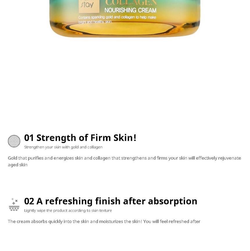 Farm Stay - Gold Collagen Nourishing Cream, 55ml, 240 g, 8809635230491