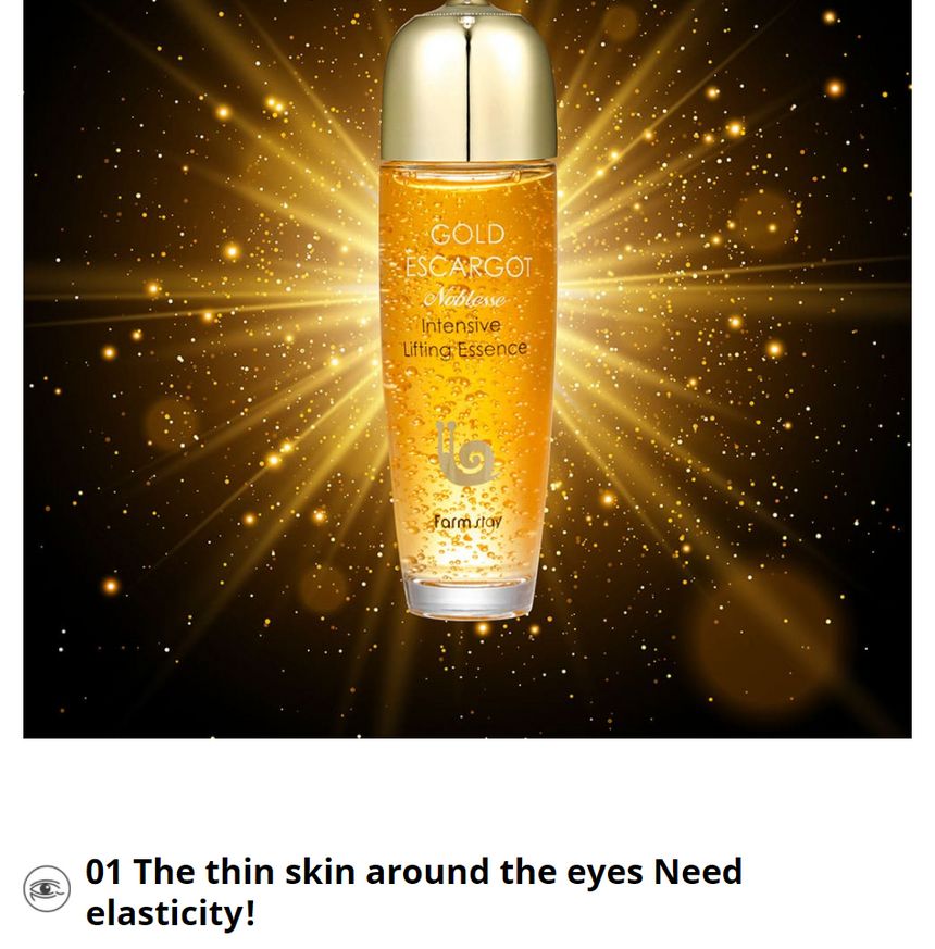 Farm Stay - Gold Escargot Noblesse Intensive Lifting Essence, 150ml, 395 g, 8809809801137