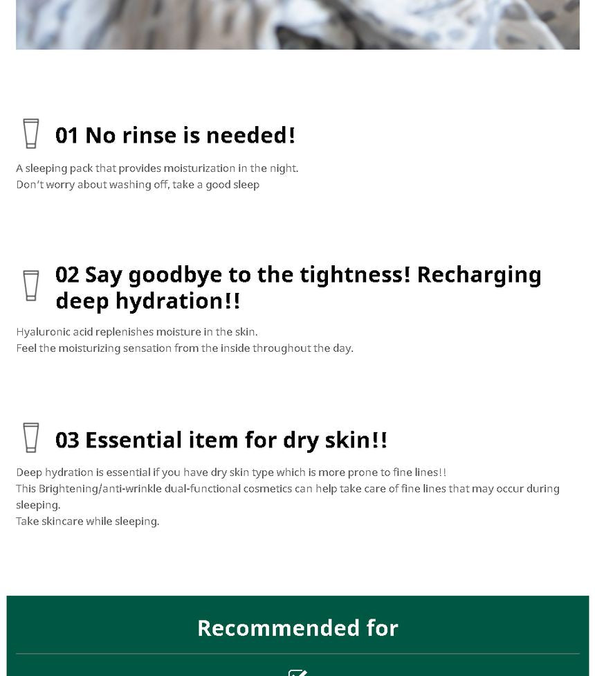 Farm Stay - Hyaluronic Acid Every Night Sleeping Pack, 120ml, 154 g, 8809635230217