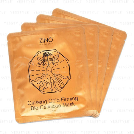 Zino - Ginseng Gold Firming Bio-Cellulose Mask, 4 pcs, 214 g, 4895084329729