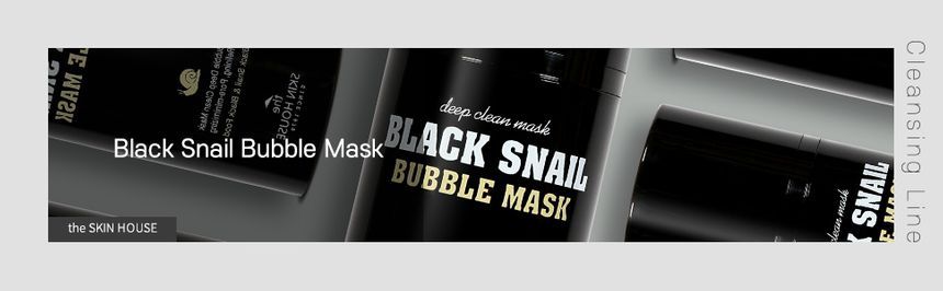 the SKIN HOUSE - Black Snail Bubble Mask, 100ml, 182 g, 8809080823217