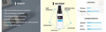coxir - Ultra Hyaluronic Ampoule, 50ml, 82 g, 8809080826232