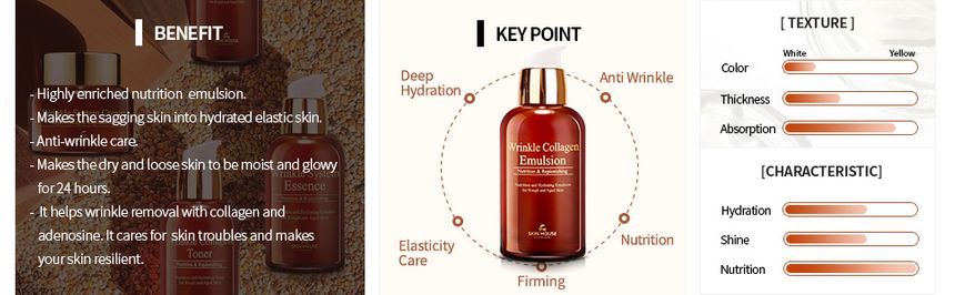 the SKIN HOUSE - Wrinkle Collagen Emulsion, 130ml, 330 g, 8809080822210