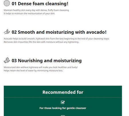 Farm Stay - Avocado Premium Pore Deep Cleansing Foam, 180ml, 227 g, 8809480770890