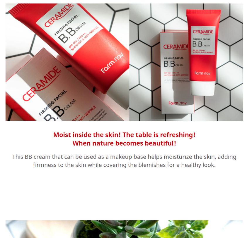 Farm Stay - Ceramide Firming Facial BB Cream, 50g, 74 g, 8809426959006