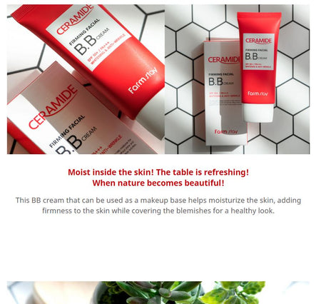 Farm Stay - Ceramide Firming Facial BB Cream, 50g, 74 g, 8809426959006