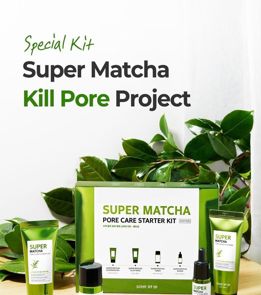 SOME BY MI - Super Matcha Pore Care Starter Kit, 4 pcs, 221 g, 8809647391326