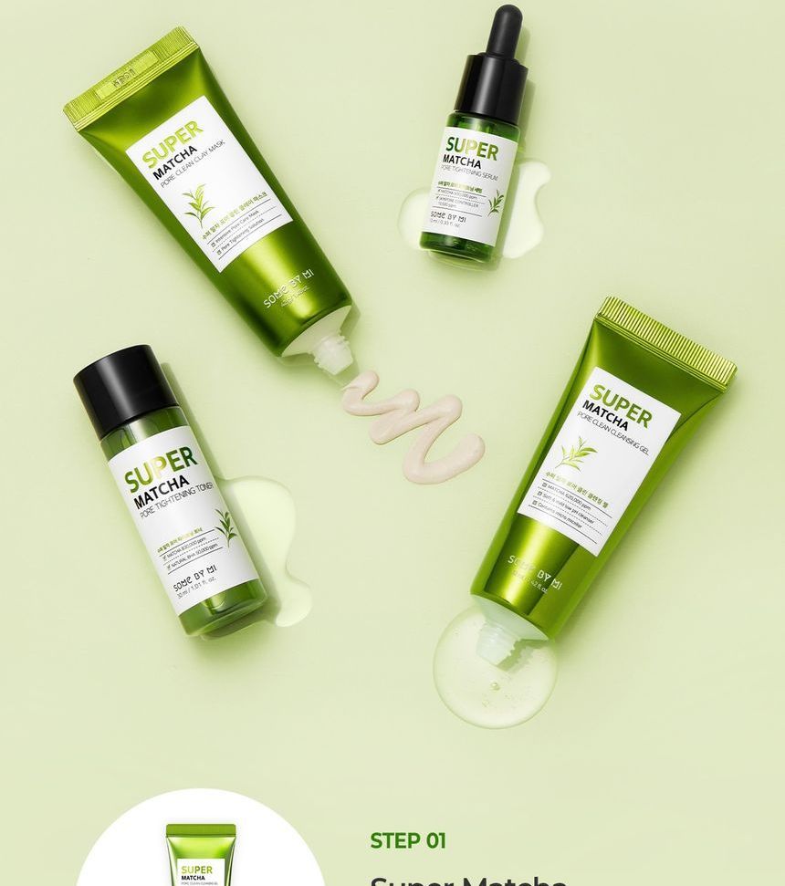 SOME BY MI - Super Matcha Pore Care Starter Kit, 4 pcs, 221 g, 8809647391326