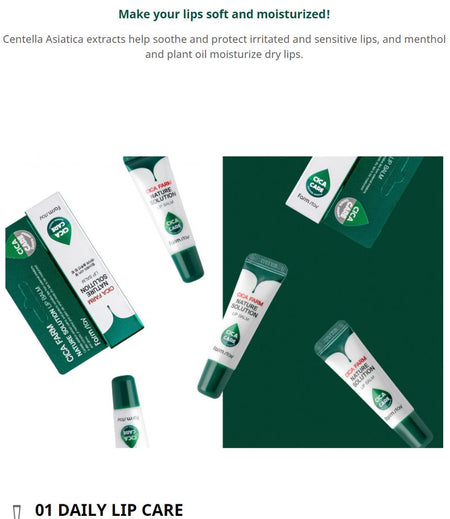 Farm Stay - Cica Farm Nature Solution Lip Balm, 10g, 23 g, 8809035144251