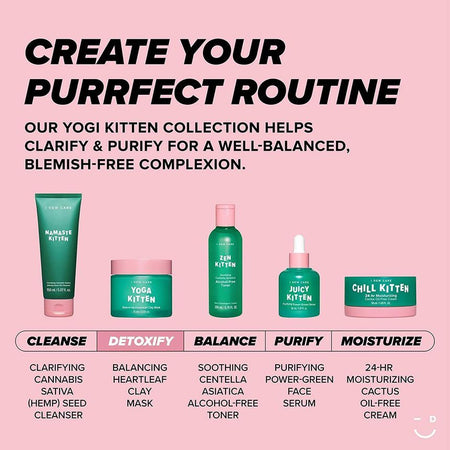 I DEW CARE - Yoga Kitten Balancing Heartleaf Clay Mask, 75ml, 240 g, 8806190718761