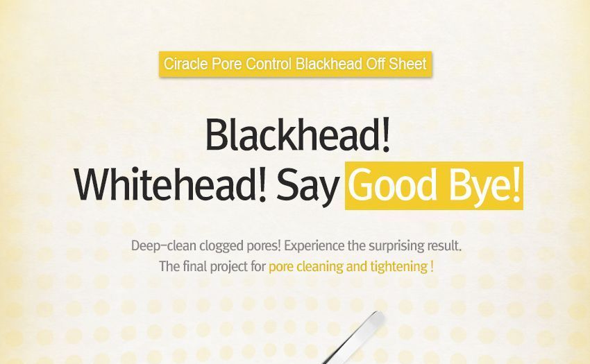 Ciracle - Blackhead Off Sheet LARGE, 40 sheets, 133 g, 8809367896842