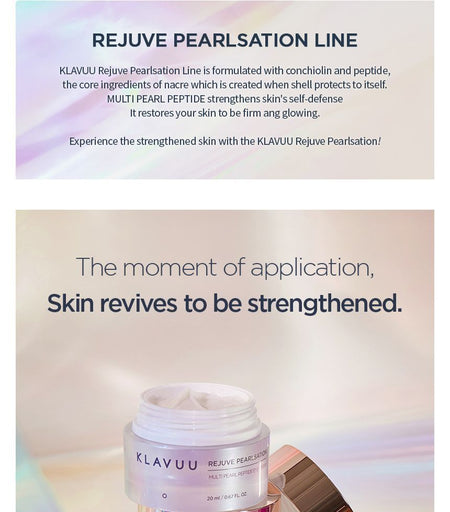 KLAVUU - Rejuve Pearlsation Multi Pearl Peptide Eye Cream, 20ml, 144 g, 8809482365438