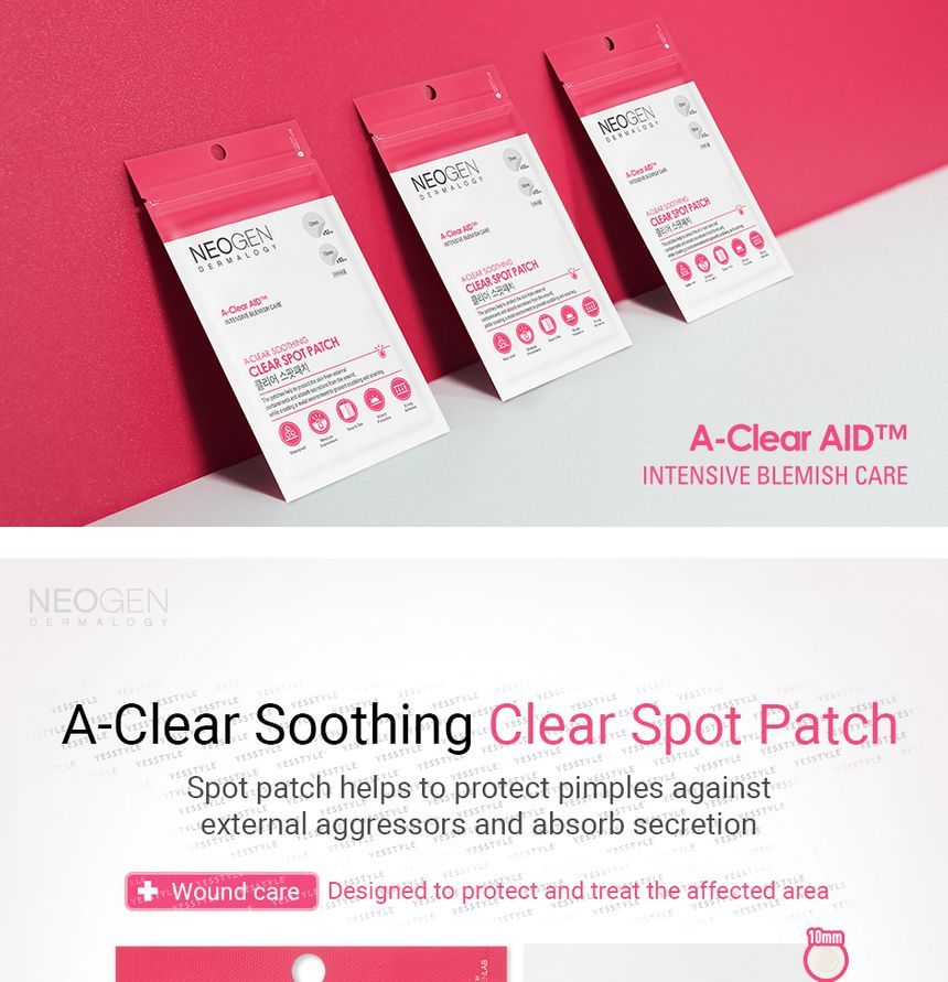 NEOGEN - Dermalogy A-Clear Soothing Clear Spot Patch, 1 pc, 8 g, 8809653240267