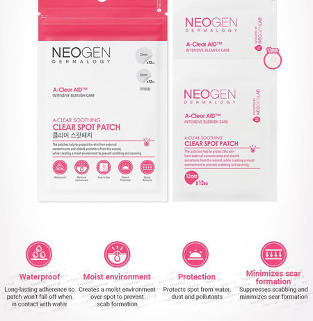 NEOGEN - Dermalogy A-Clear Soothing Clear Spot Patch, 1 pc, 8 g, 8809653240267