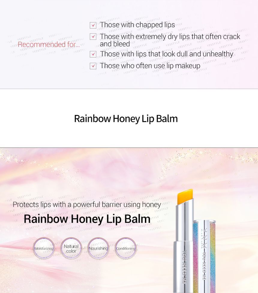 YNM - Rainbow Honey Lip Balm, 3g, 32 g, 8809626540370