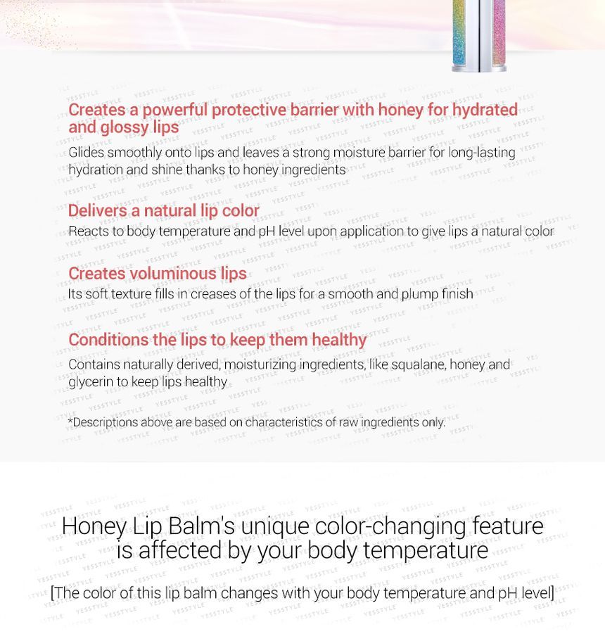 YNM - Rainbow Honey Lip Balm, 3g, 32 g, 8809626540370