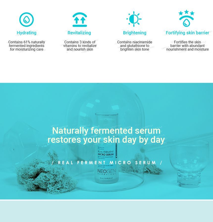 NEOGEN - Dermalogy Real Ferment Micro Serum, 30ml, 148 g, 8809381448577