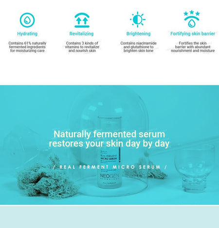 NEOGEN - Dermalogy Real Ferment Micro Serum, 30ml, 148 g, 8809381448577