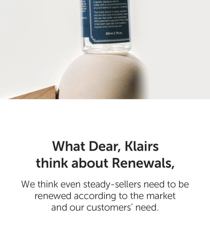 Dear, Klairs - Rich Moist Soothing Serum (Unscented), Renewed: 80ml, 136 g, 8809115025258