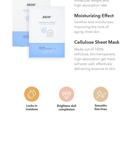 RNW - DER. ESTHE Collagen Essence Sheet Mask Set, 20ml x 10 pcs, 500 g, 8809635330832