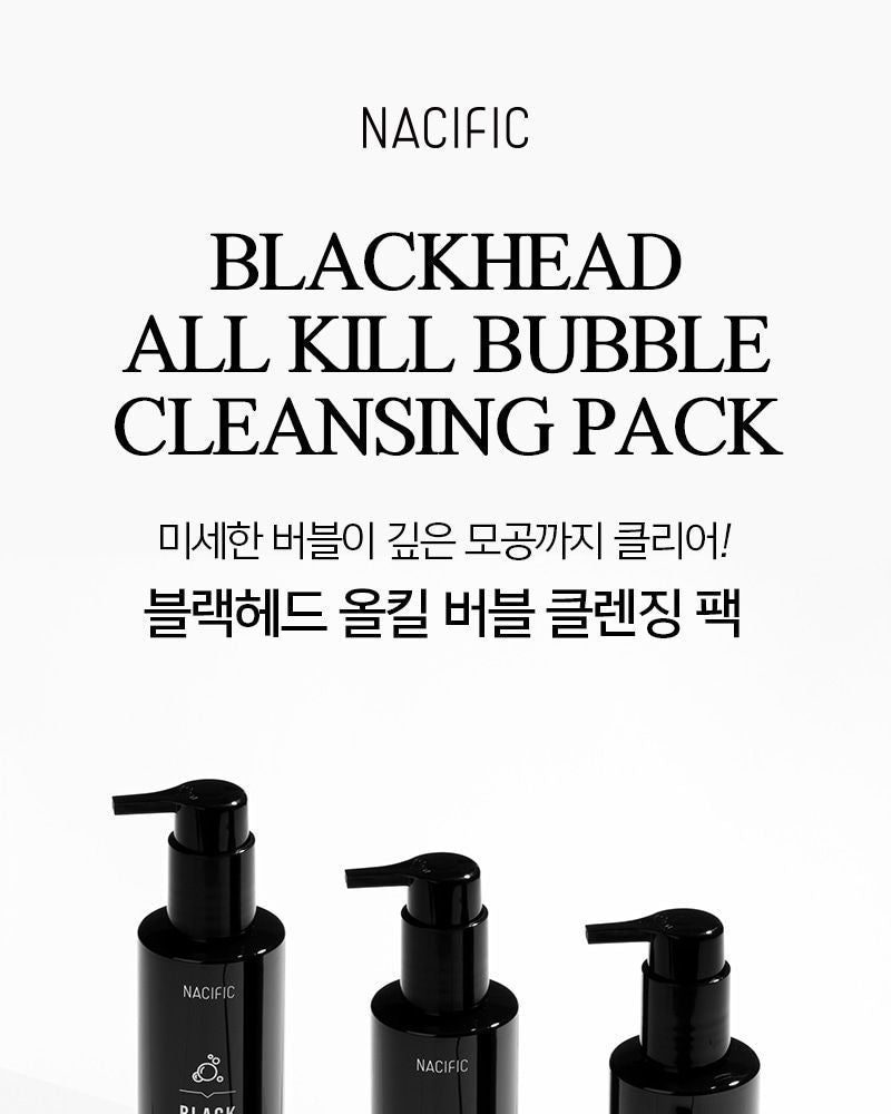 Nacific - Black Head All Kill Bubble Cleansing Pack, 140g, 180 g, 8809517462347