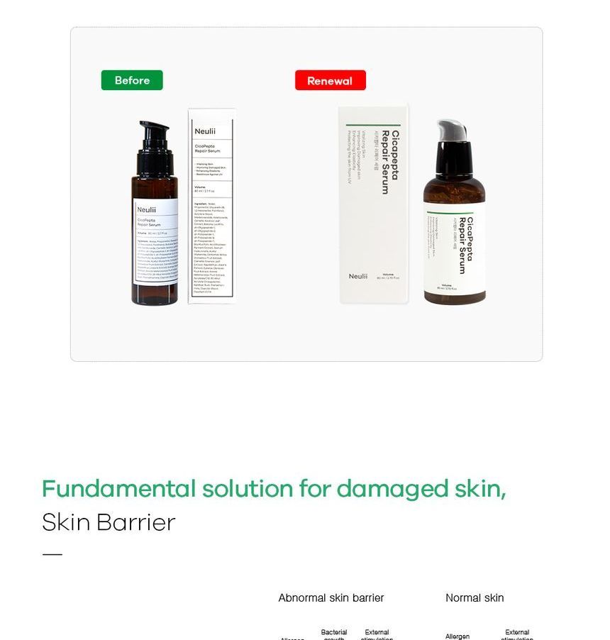 Neulii - Cicapepta Repair Serum, 80ml, 122 g, 8809629310017